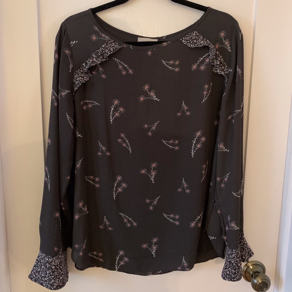 Loft Long Sleeve Shooting star Blouse